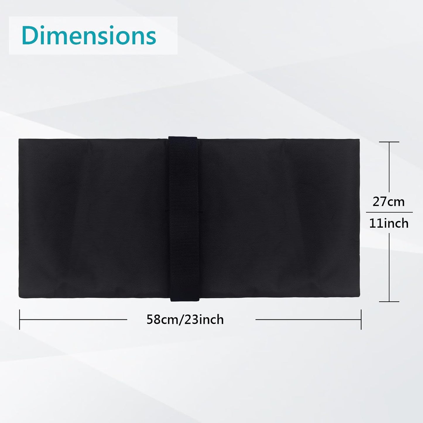 4 Packs ABCCANOPY Photography Sandbag for Video Stand, Heavy Duty Weight Bags for Light Tripod, Camping Chair, (Black)