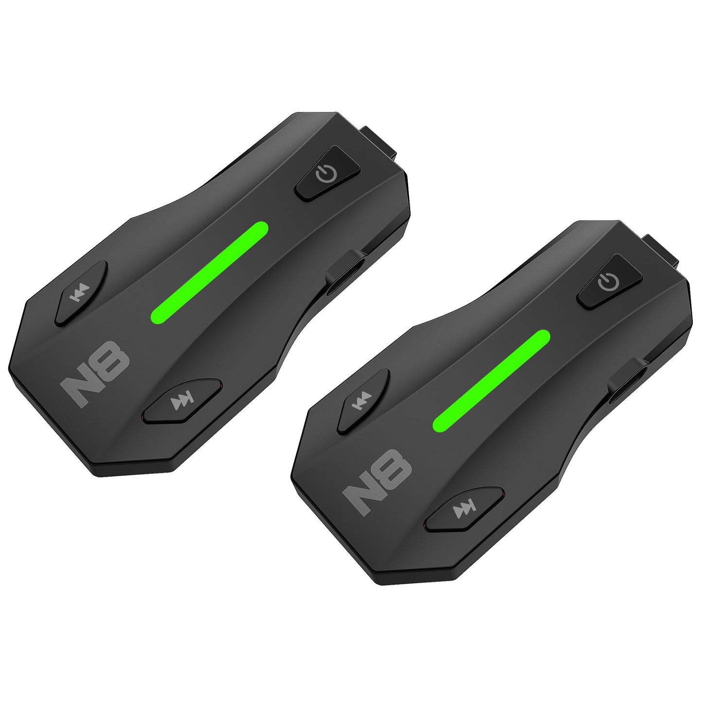 NYTALK N8 8 Riders Mesh Motorcycle Helmet Communication System, Motorcycle Bluetooth Headset V5.4 with Audio Multitasking/Music Sharing, 45mm Helmet Intercom for ATV/Snowmobile/Dirtbike, 2 Pack