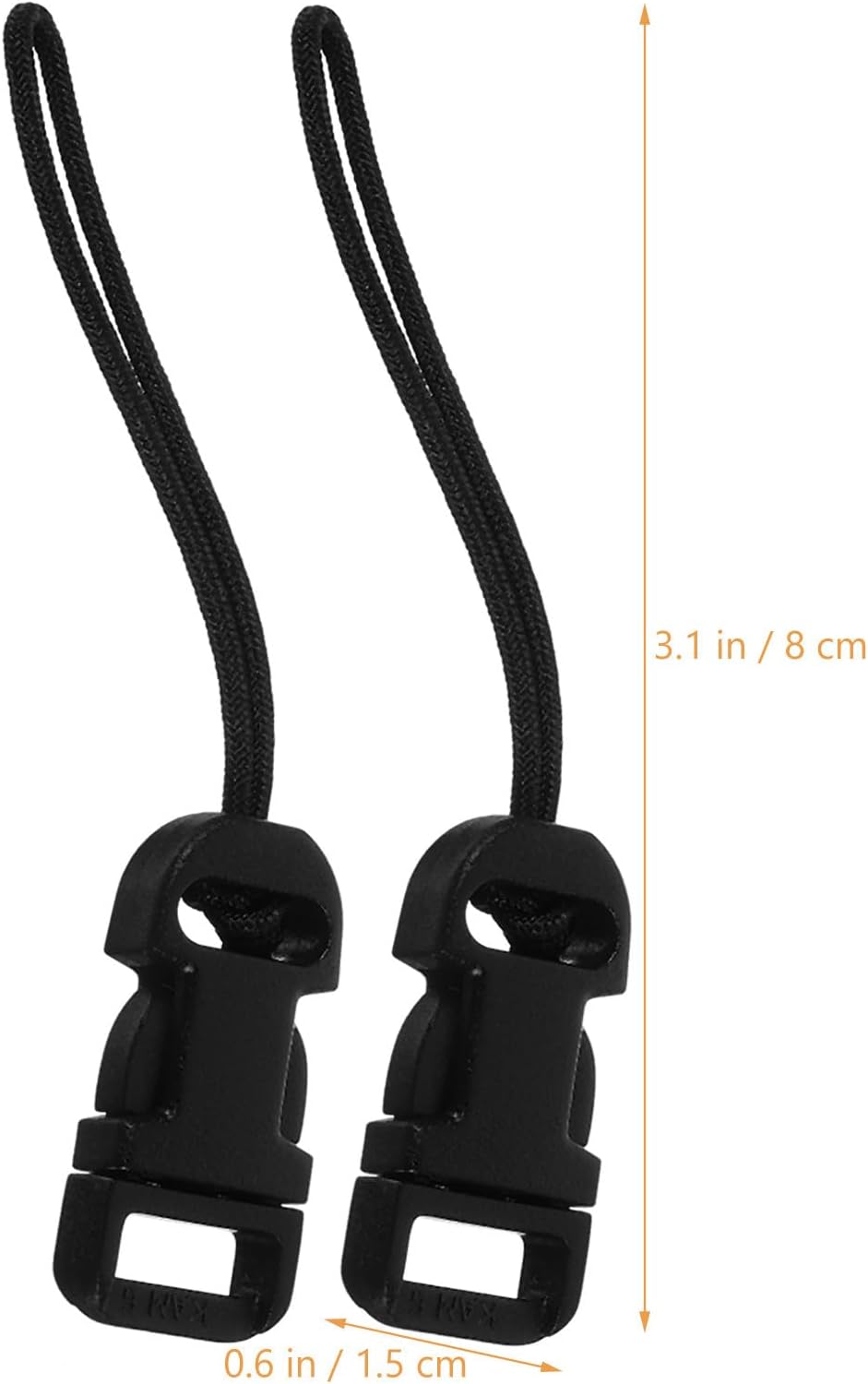 DECORNIJIA Set Camera Strap Connectors and Triangle Split Rings Replacement with Leather Protector Covers and Thick
