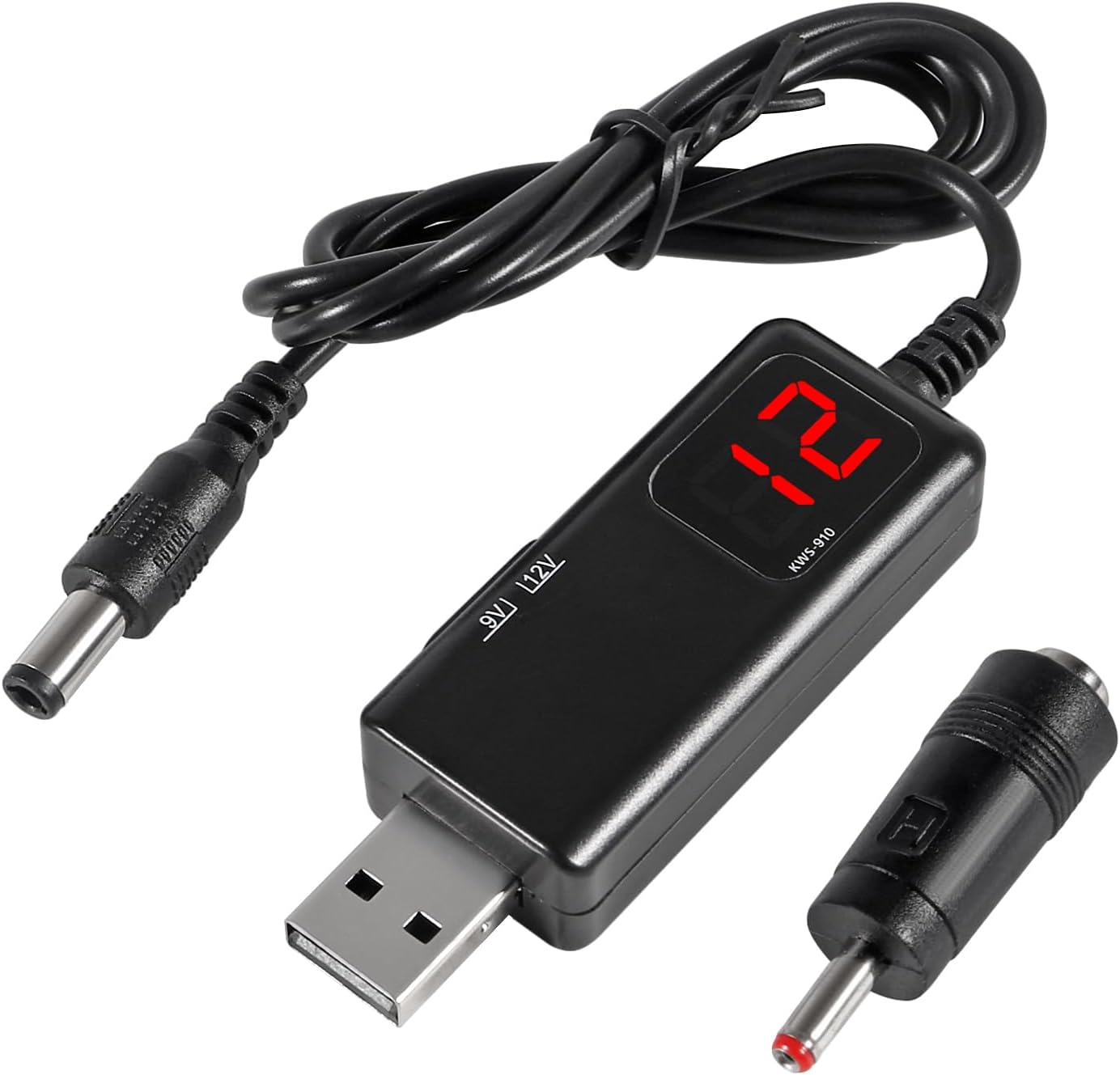 Shutao 5V 9V 12V 5V 9V 12V 1A 3.5x1.35mm to Step Up USB Boost Converter DC Boost to USB Step-up Cable Voltage Converter