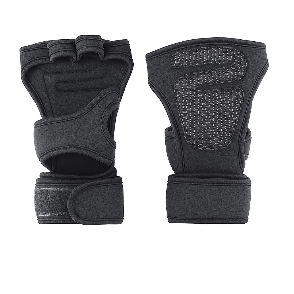 Training Gloves for Men and Women - Gym, Fitness, Weightlifting, Street Training - Training Gloves with Wrist Stabilization and Anti-Slip Palm Protection