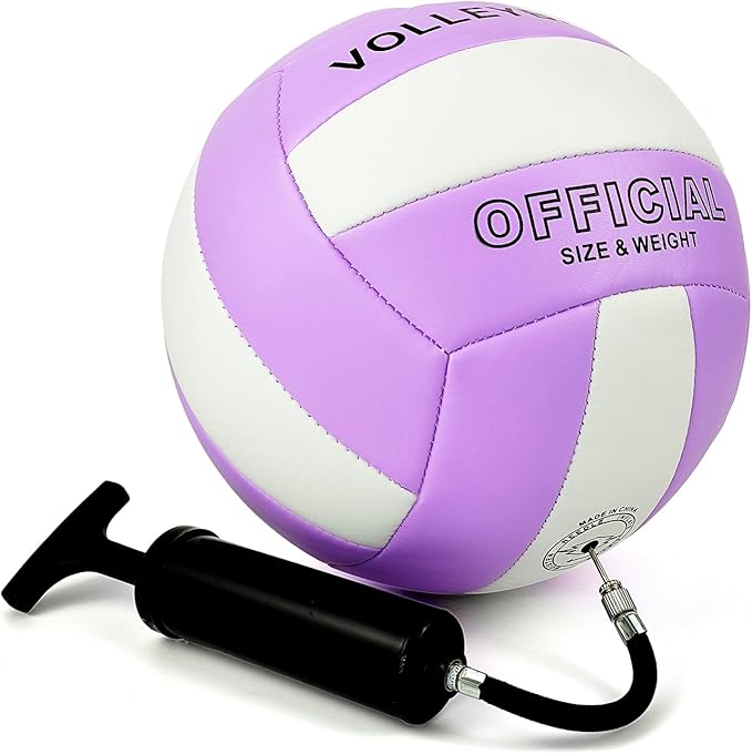 Official Size 5 Soft PU Waterproof Volleyball for boy and Girl and for Adult Indoor Outdoor Beach Training Ball and Game Ball or Beginner Teenager