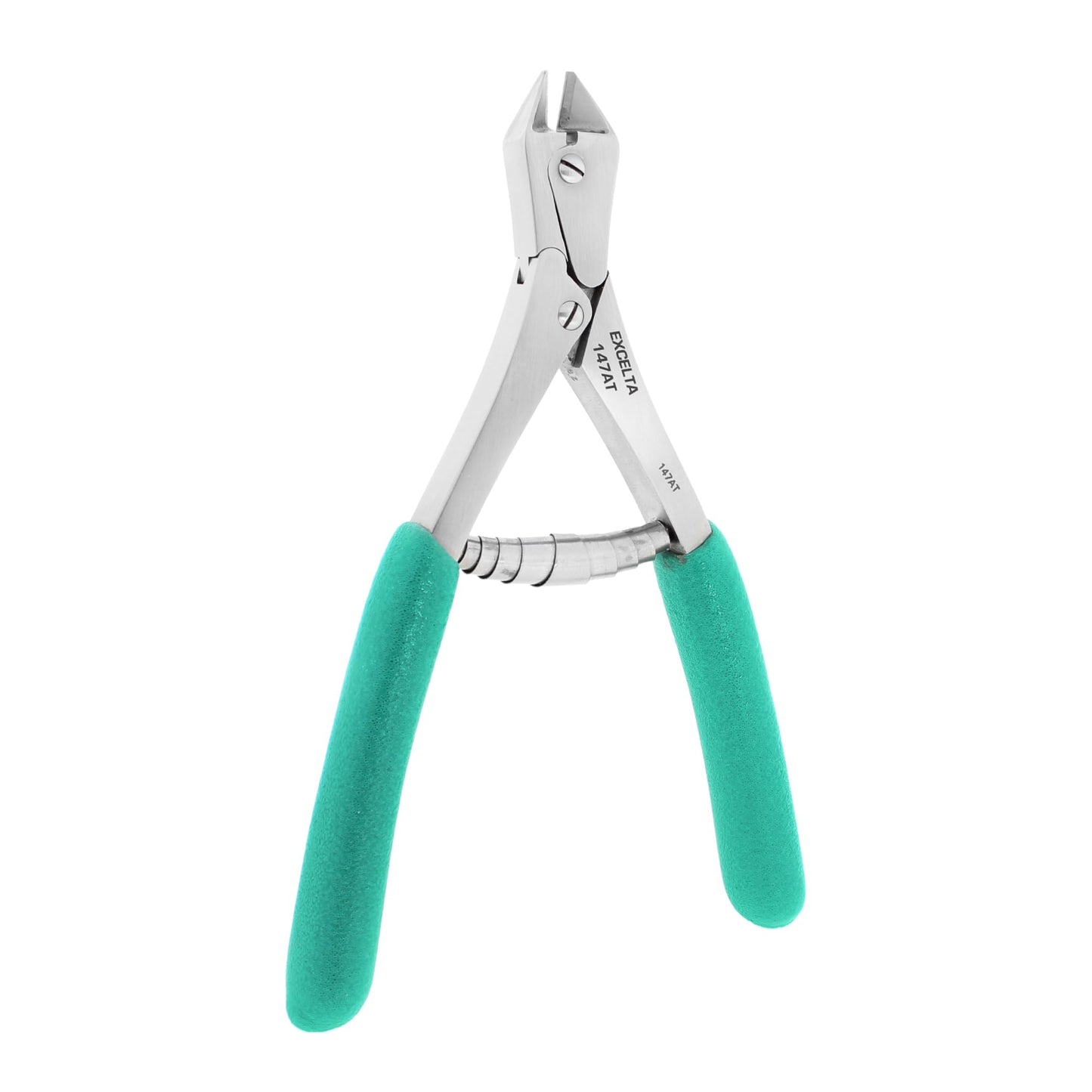 Excelta 147AT Stainless Steel Carbide Insert Compound Action Cutter, Taper Head, Cushioned Anti-Static Grip, .005-.030" Cutting Capacity, 6", Semi-Flush, Intermediate