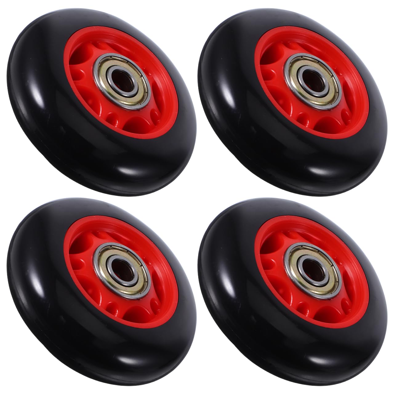 UKCOCO 4Pcs Durable Plastic Roller Wheels for Fitness Equipment Compatible with Treadmills and Stationary Bikes Easy to Move and Store Gym Replacement Parts for Home Exercise