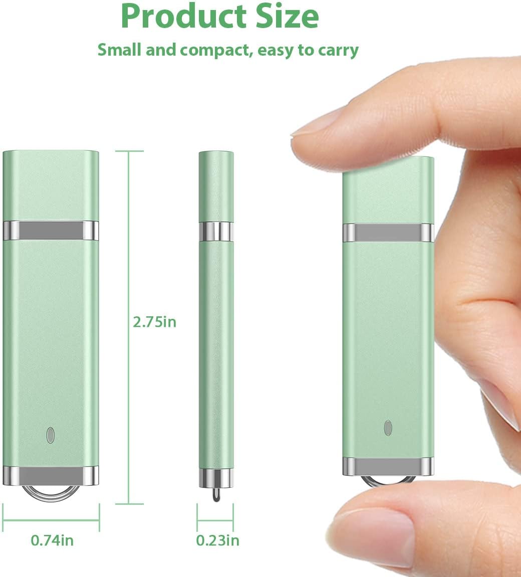 Aiibe 2GB 2G 5 Pack 2.0 2GB (5 USB Flash Drive USB Memory Stick Thumb Drives Mixed Colors: Blue Green Yellow Pink