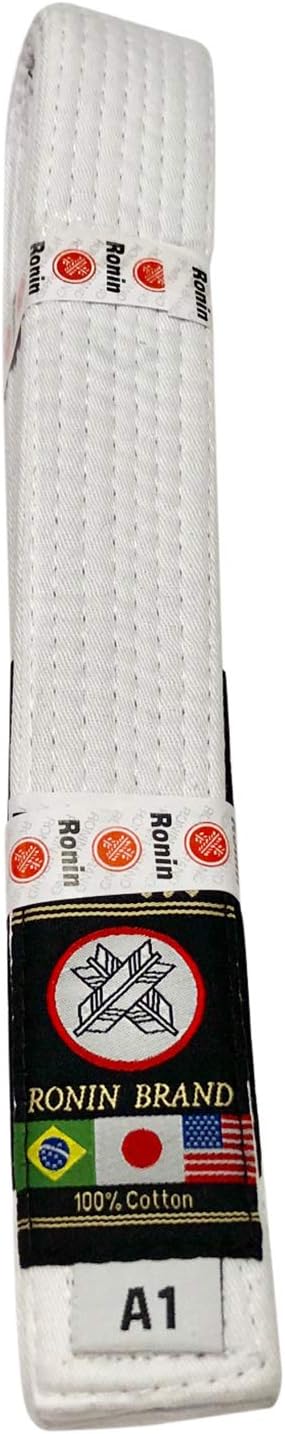 Ronin BJJ Gi Belt – Brazilian Jiu Jitsu Belt - Poly/Cotton Fabric