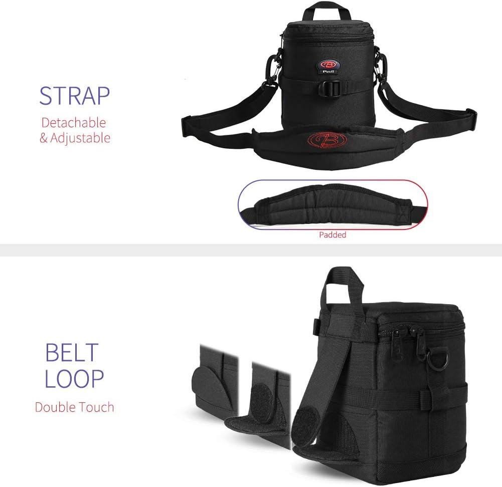 DSLR Camera Lens Bag - Fits Canon, Nikon, Sony & More