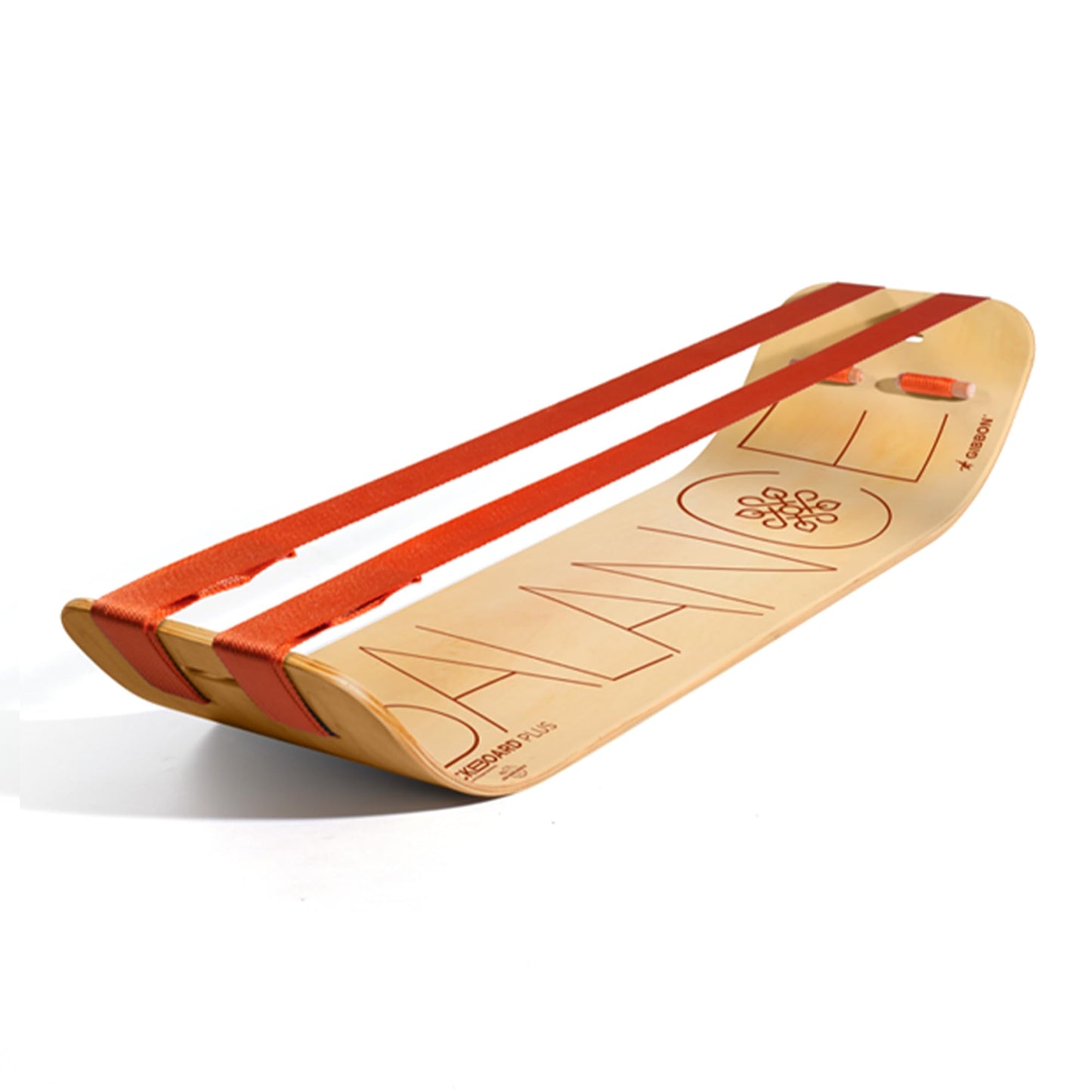 GIBBON SlackBoard Plus - 2-in-1 Slackline Balance Board for Adults - Workout Equipment Home Gym Training - Slack Board Wooden Balance Trainer - Standing Desk Exercise, Yoga, Agility, Pilates, Core