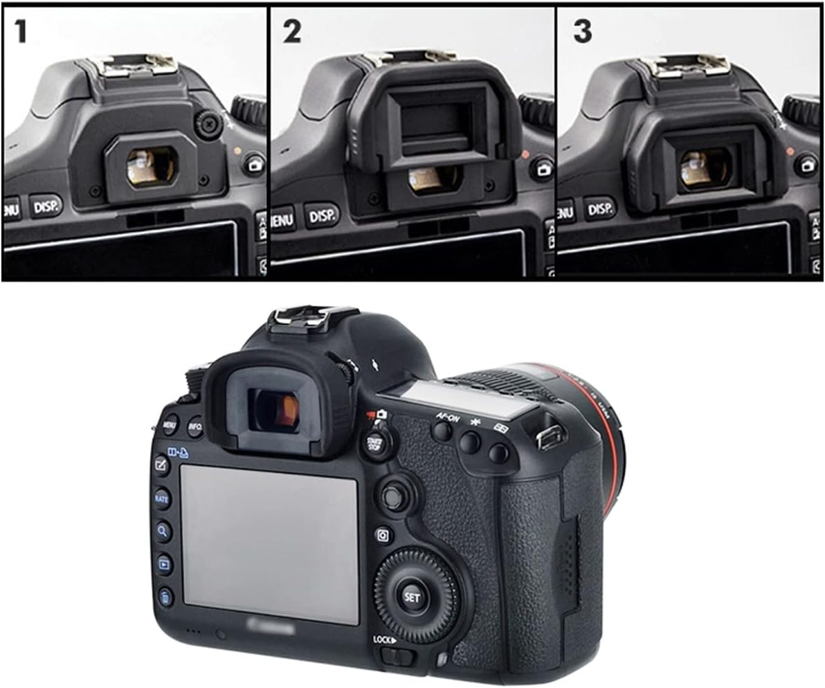 FANZR 5D 5D 7D, 1D 1D (2 Pack) EG Eyecup Eyepiece Viewfinder Compatible for Canon Mark IV, Mark III, Mark IV, Mark III