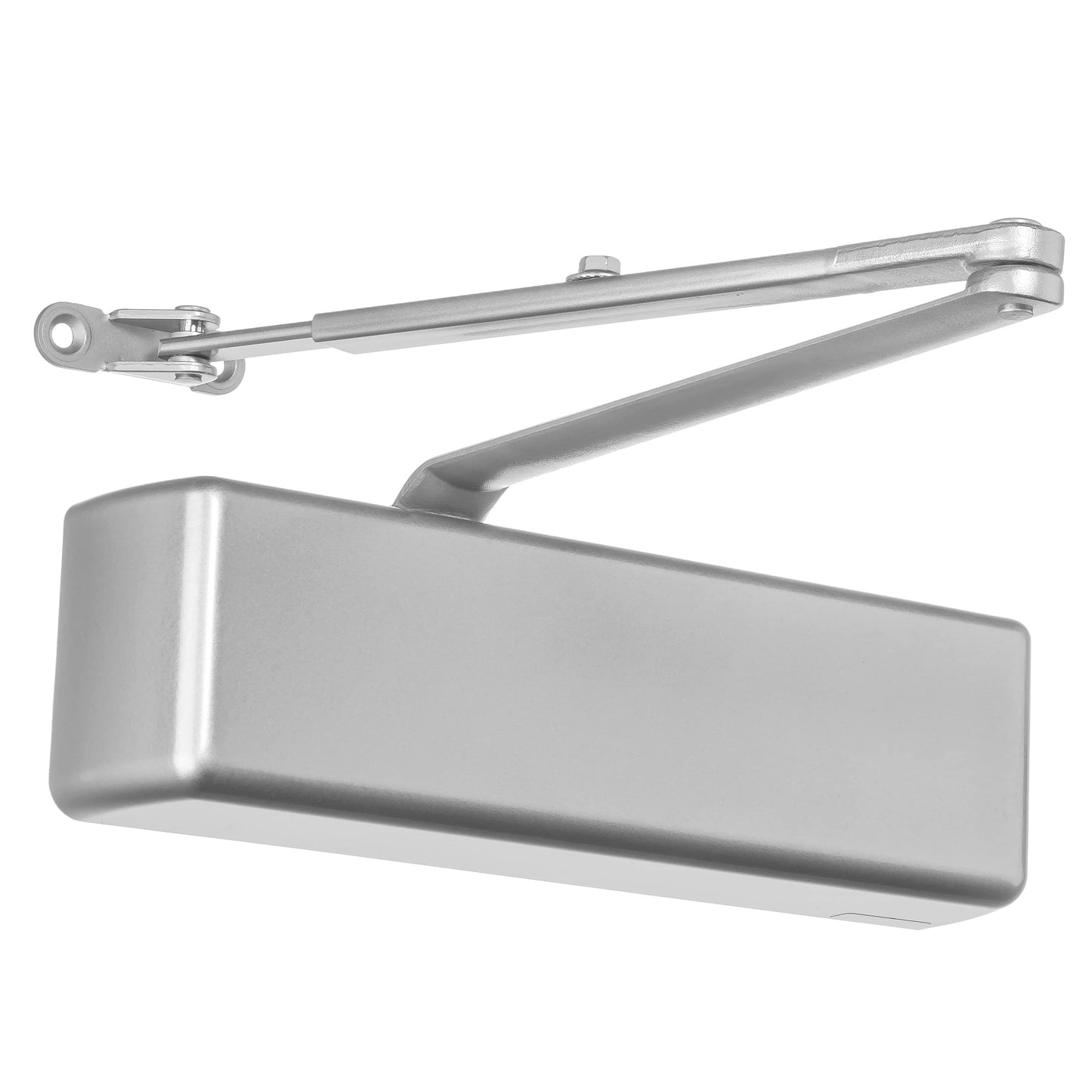 Dynasty Hardware Door Closer, Grade 1 Heavy Duty Commercial Hydraulic Closer, Self-Closing, Adjustable Spring Size 1-6, ADA Compliant, Surface Mount, Sprayed Aluminum, Series 4401