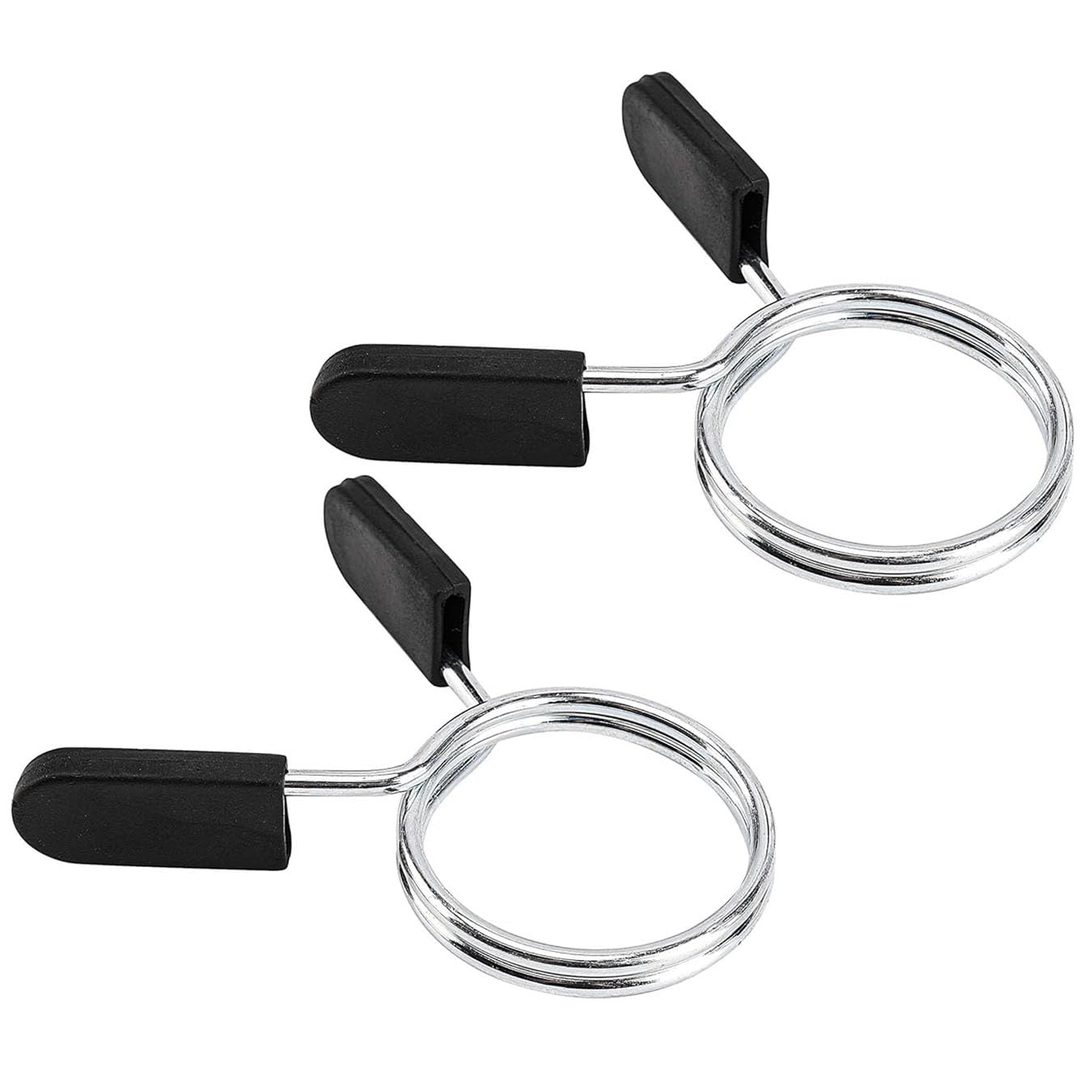 EastyGold Barbell Spring Clip Dumbbell Circlip Collars Olympic Barbell Weight Bars Weightlifting Clamps Clips 2 Inches Lock Buckle for Fitness Exercise Strength Training Gym Accessory 1 Pair