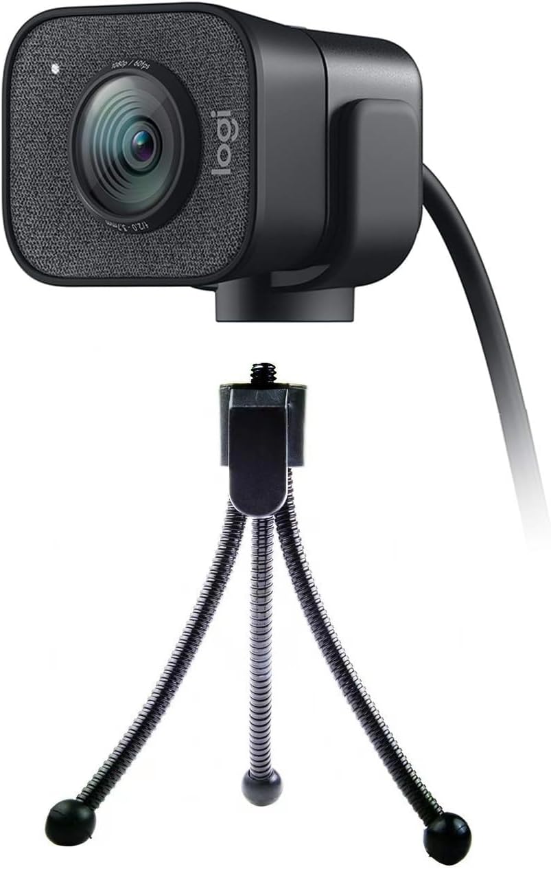 LZYDD 1080P 60fps Webcam Clip with Flexable Tripod Mount for Logitech StreamCam HD Streaming Webcam