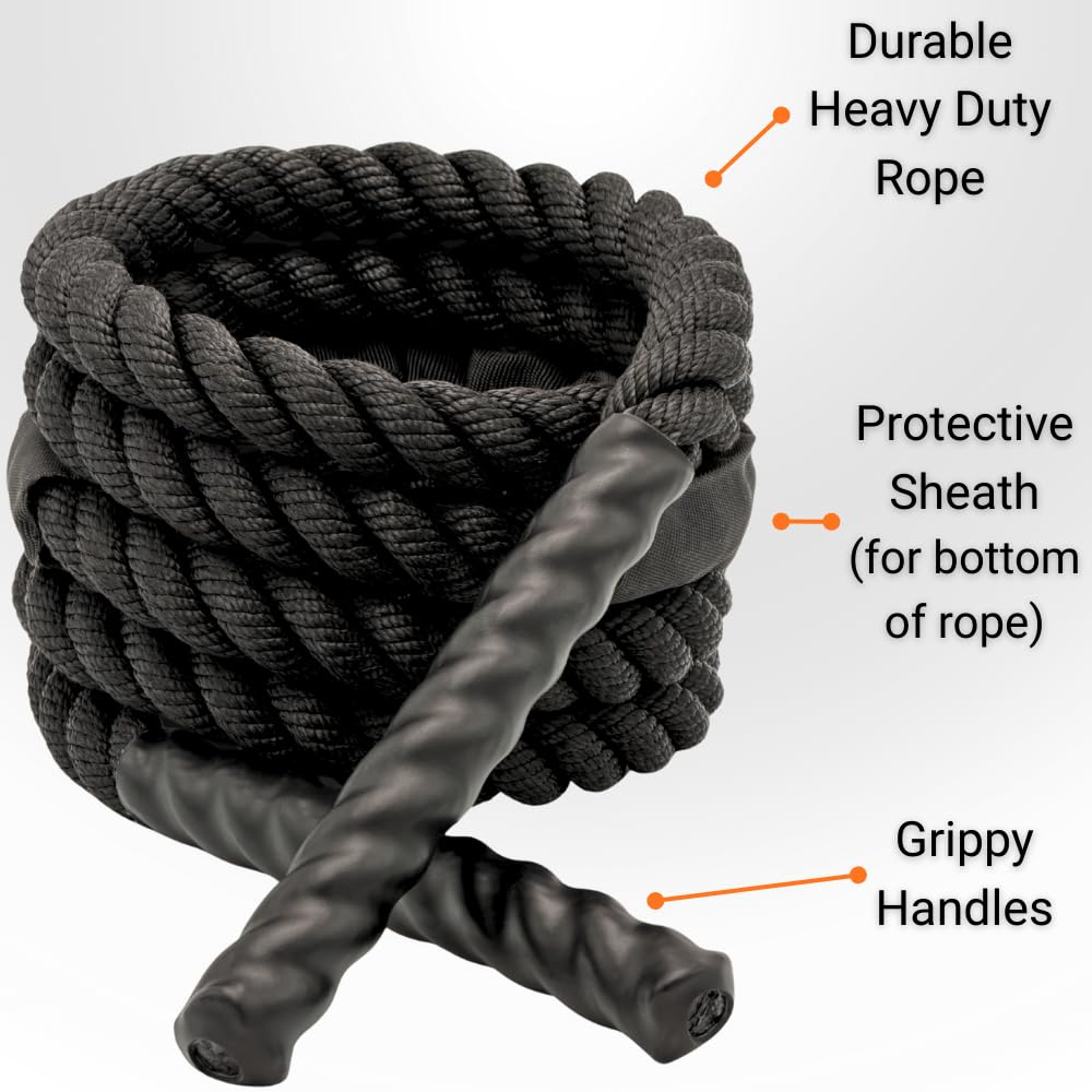 NUPARA FITNESS Weighted Jump Rope for Men and Women. Workout Jump Rope for Fitness, Exercise, Strength, Cardio, and Weight Loss. 2.4lb to 5lb.