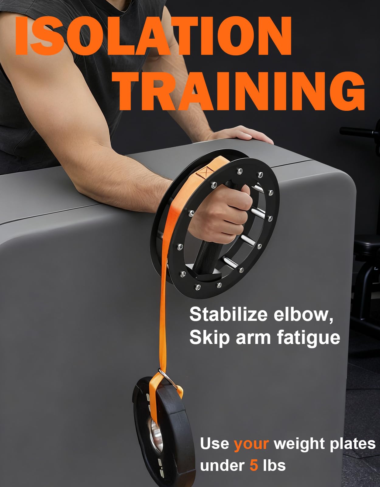 Fitarc Wrist Rotation Exerciser,Forearm Strengthener Trainer,Forearm Bar for Pronation/Supination,Arm Wrestling Training,Pronator Muscle Rrainer Forearm Developer - Patent Pending