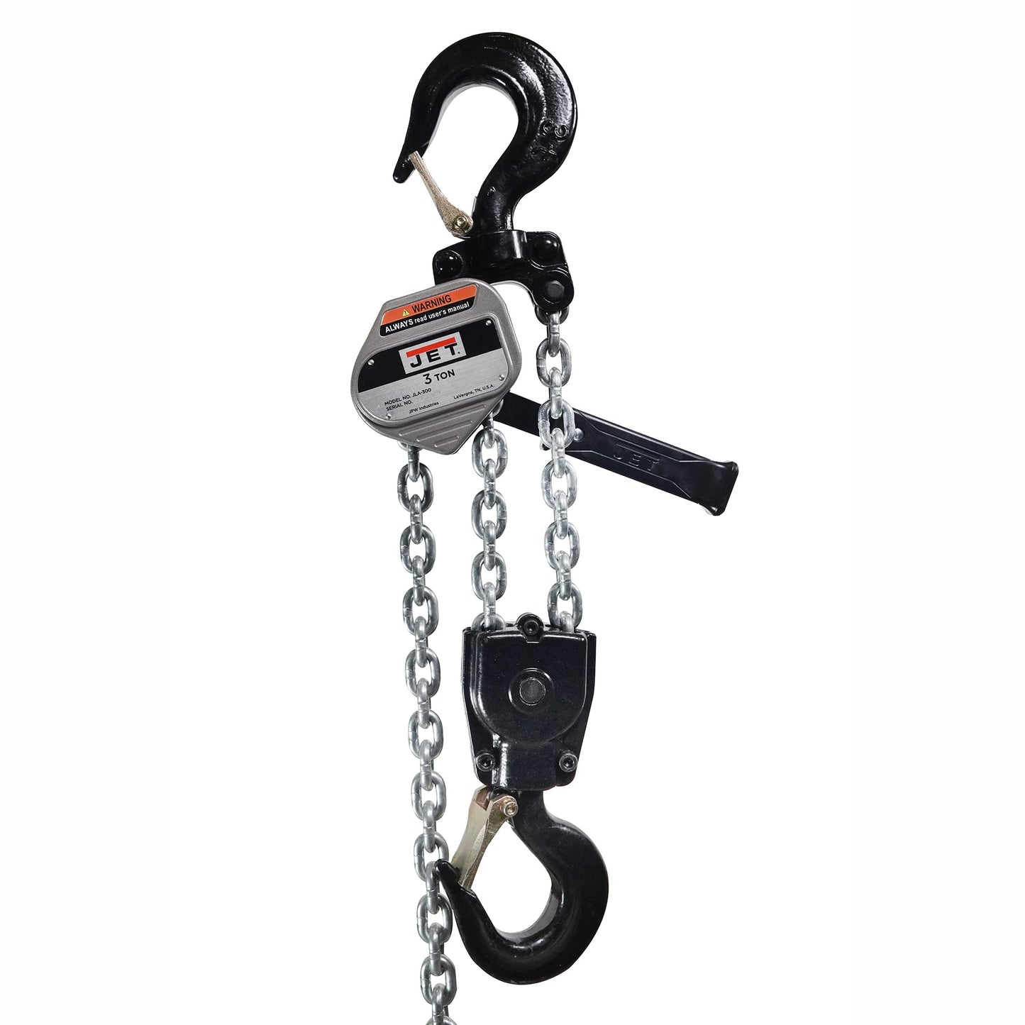 JET 3-Ton Compact Lever Hoist, 20' Lift (JLA-300-20)