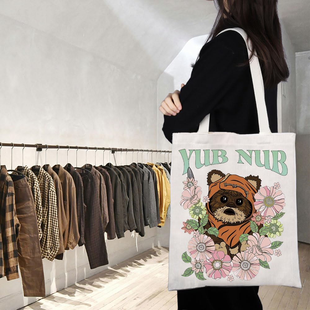 TGBJE Movie Merchandise Raccoon Quote Tote Bag Ranger Inspired Gift Cartoon Character Handle Bag