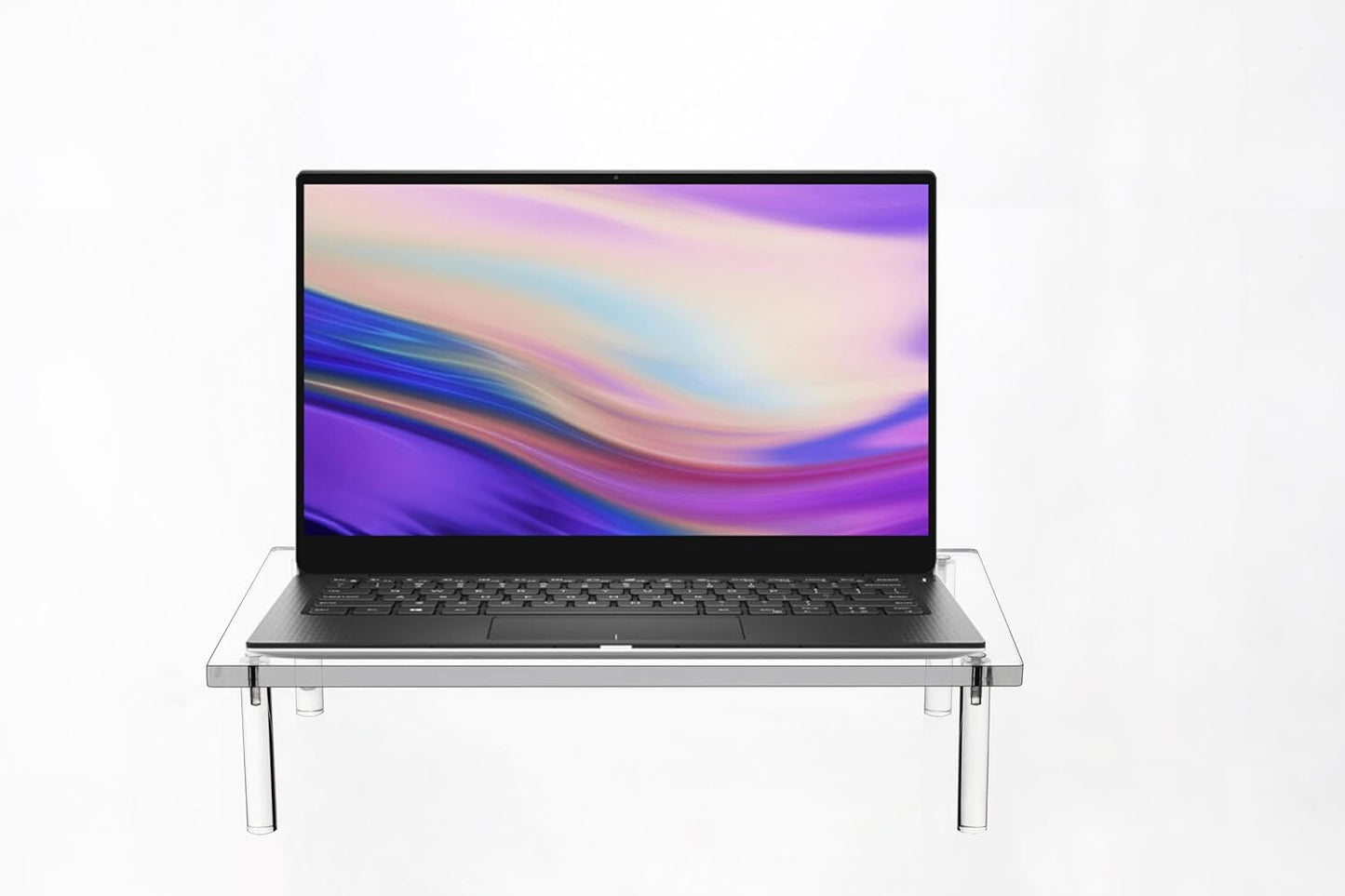 10mm 14.5'' 9'' 3.4'' (1 Jusalpha Acrylic Monitor Stand - Thickness Clear Platform - x x Desktop/ Laptop/ Monitor Riser