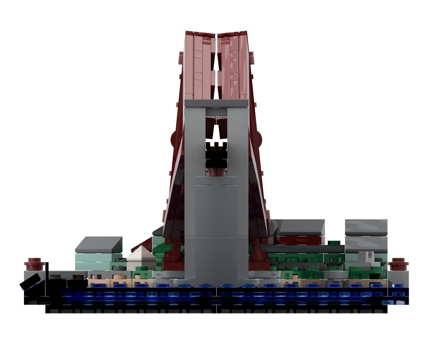 Atom Brick Forth Railway Bridge 1,426 Piece Engineering Model, Premium Architecture Building Kit, Large Display Set for Adults & Teens 14+