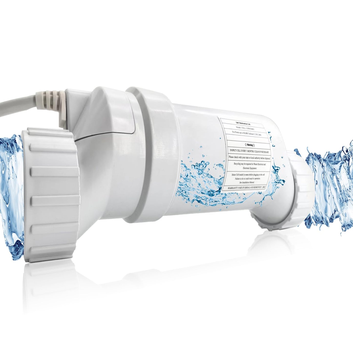 Autopartsfreer Pool Chlorinator Salt Cell, Compatible with Hayward T-CELL-15 W3T-CELL-15, for Salt Water Pool Chlorine Generator Systems, Up to 10,000 Hours Theoretical Service Life