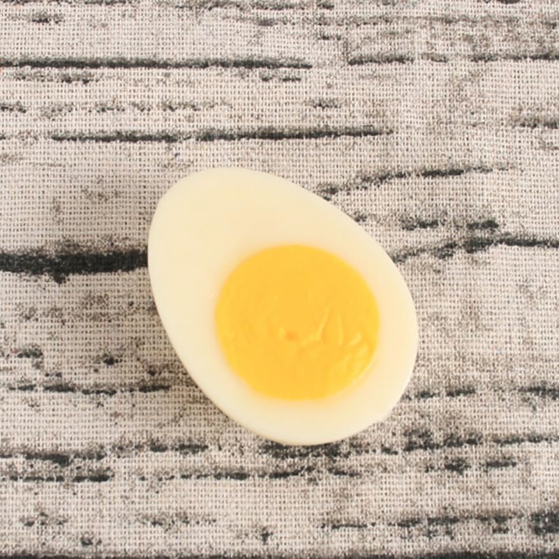 4pcs TOYANDONA Boiled Egg Model PVC Artificial Food Props for Photography Realistic Faux Egg Kitchen Decor for DIY