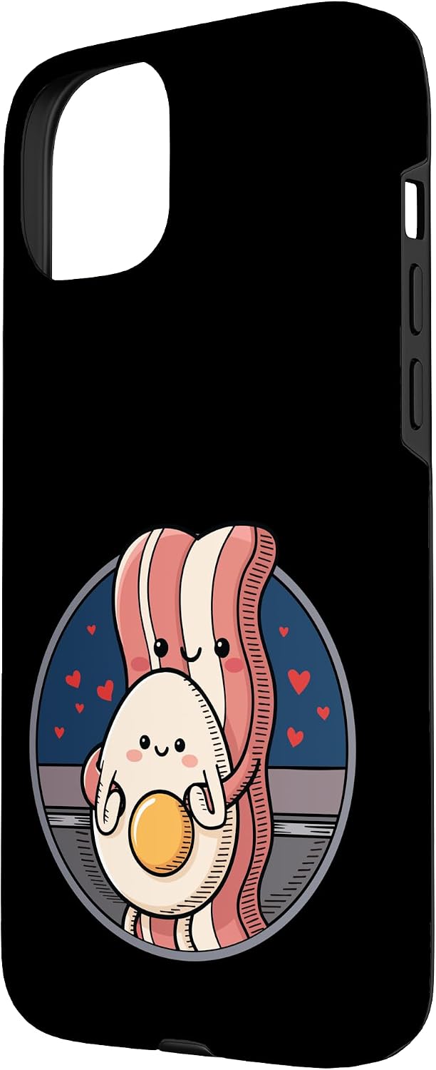 Bacon And Egg Kiss Cam 15 Bacon And Egg Kawaii Kiss Cam Case for iPhone Plus