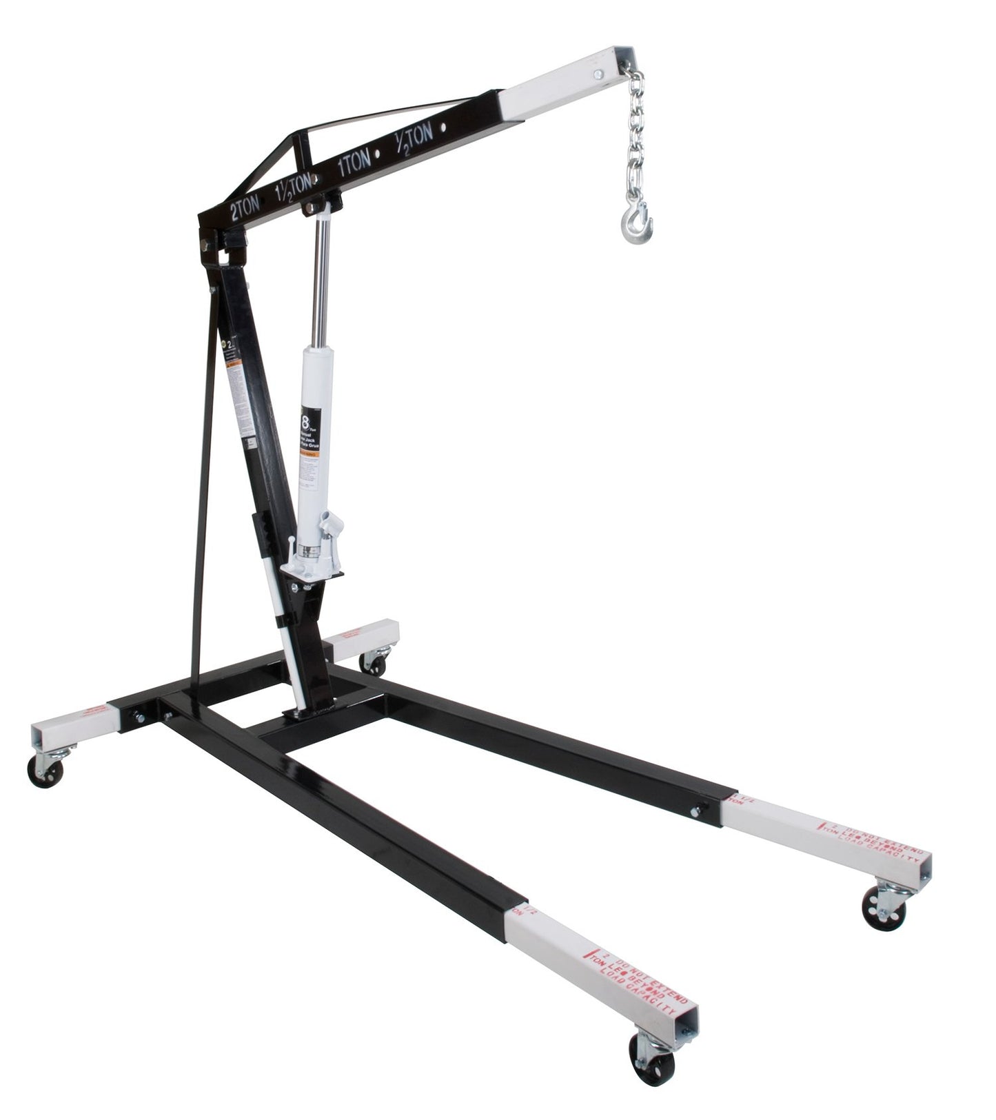 Omega 44020 Black Engine Crane - 2 Ton Capacity
