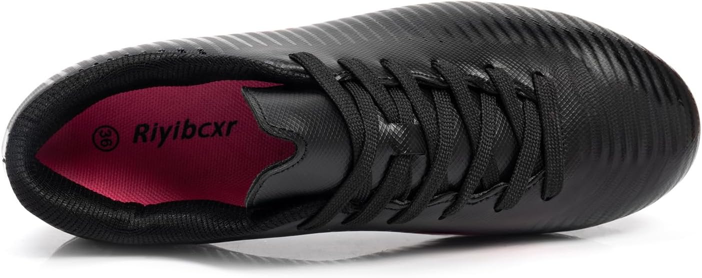Women Soccer Cleats Lace-Up Turf Football Shoes Indoor Outdoor Low-Top Fustal Soccer Training
