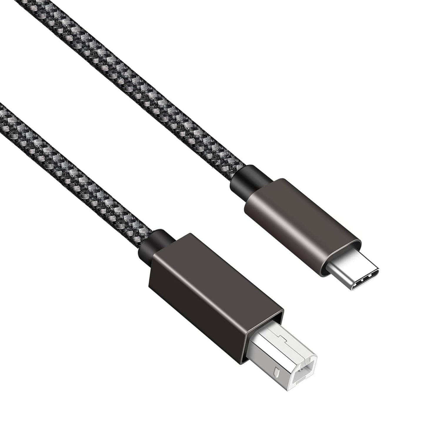 6FT Long USB B to USB C Printer/MIDI Cable for MacBook, PC, Laptop, MIDI Keyboard, DJ Controller, DAC, HP, Canon