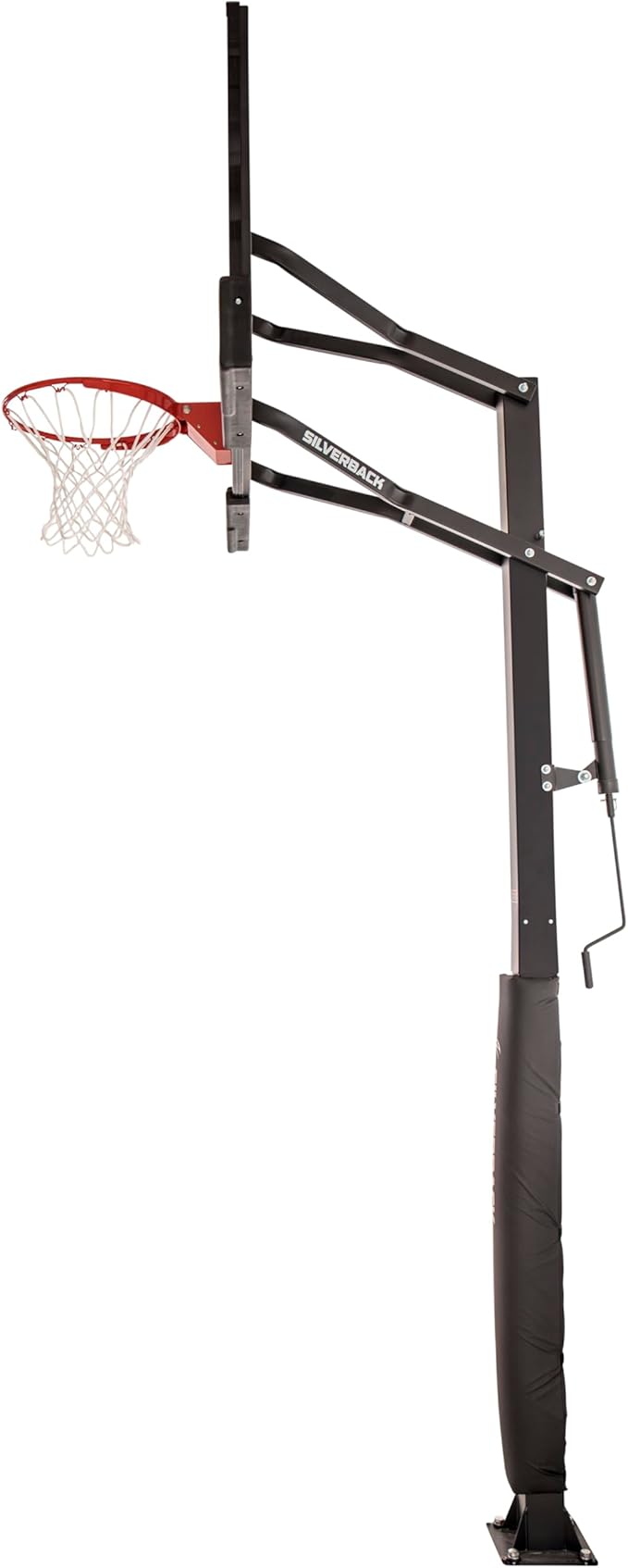 Silverback In-Ground Basketball Hoops, Adjustable Height Tempered Glass Backboard and Pro-Style Flex Rim. - Multiple Styles Available