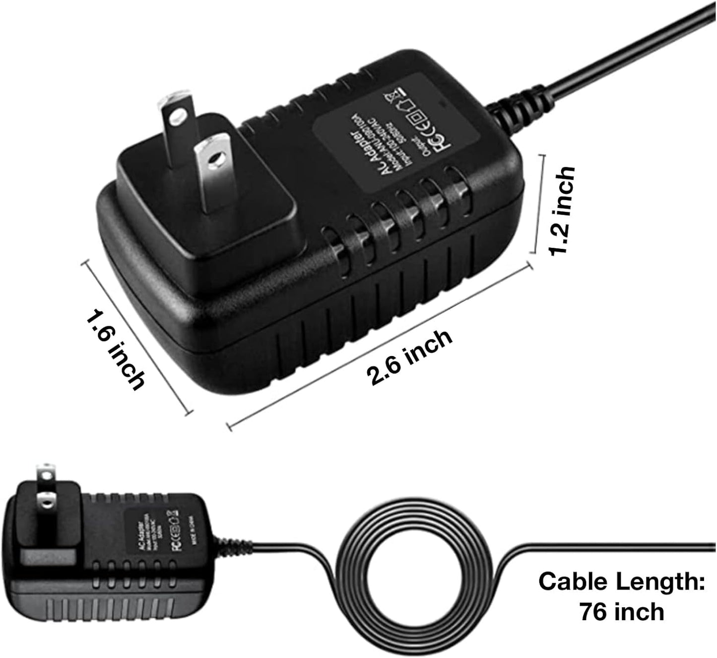 LKPower APMP100F APMP101F AC Adapter for Aluratek CINEPAL HD Media Player Power Supply