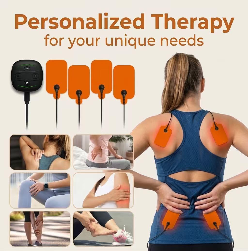 Siseca TENS and EMS, TENS and Muscle Stimulator, Portable Massager for Foot/Body