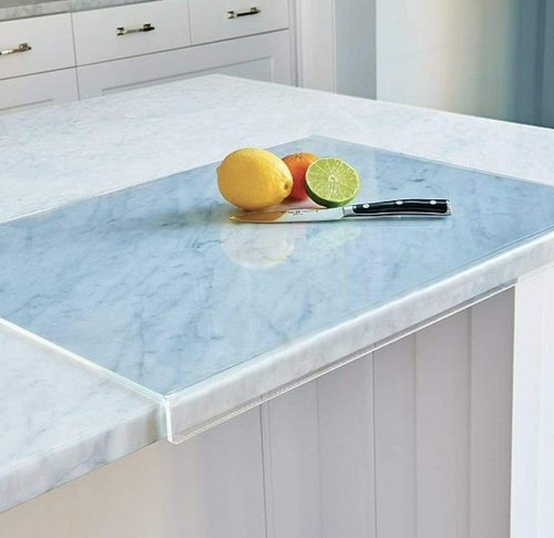 AZM Displays Clear Cutting Board - Non-Slip Design | 24" Wide x 18" Long for Kitchen Use