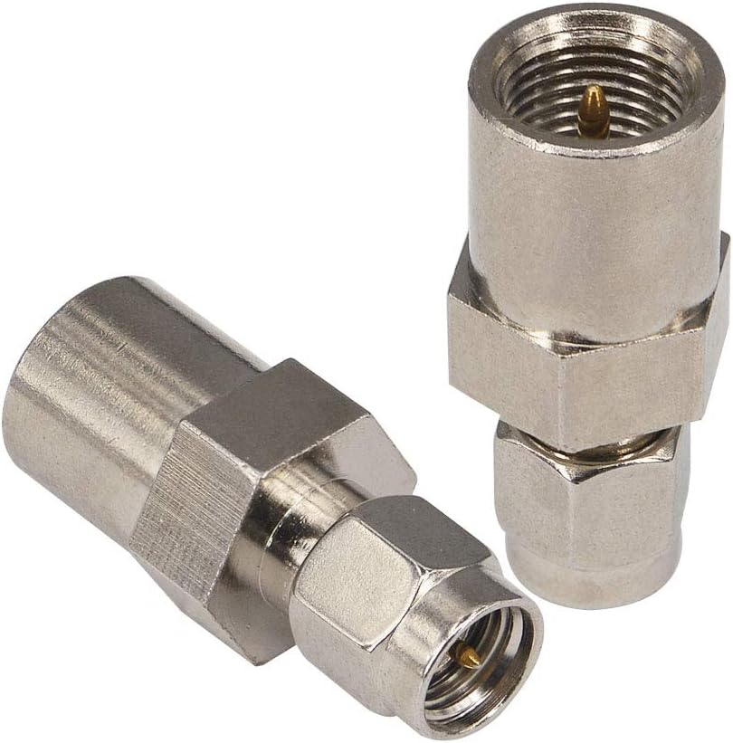 2-Pack 4G SMA Male to FME Male Coaxial Connector SMA to FME RF Coax Connector Antenna Adapter for Booster Antenna GPS