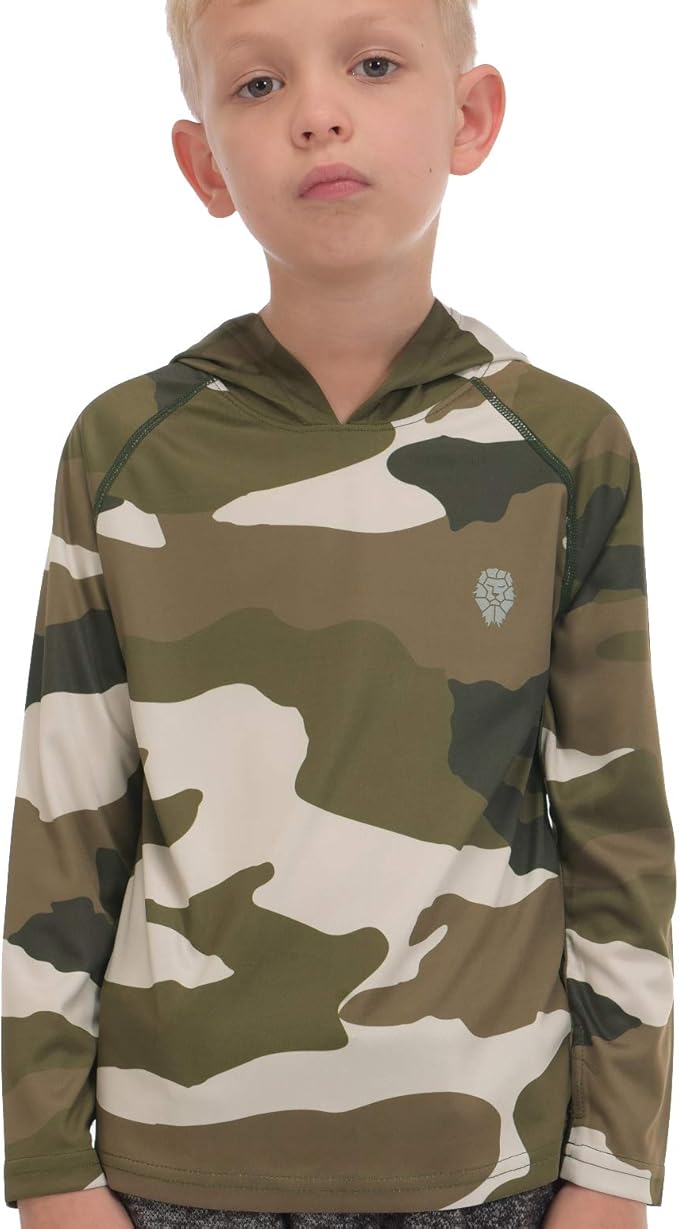 Hoodies for Boys Outdoor Recreation Shirts - Youth Athletic Tops Sun Protection UPF 50+
