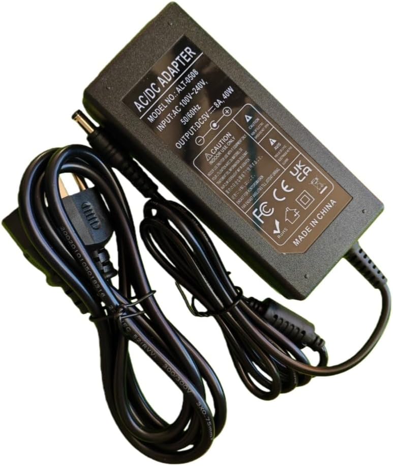 Lansan 5V 8A 40W, 100V-240V 5V 8A Power Supply Adapter, AC/DC Input, DC Output