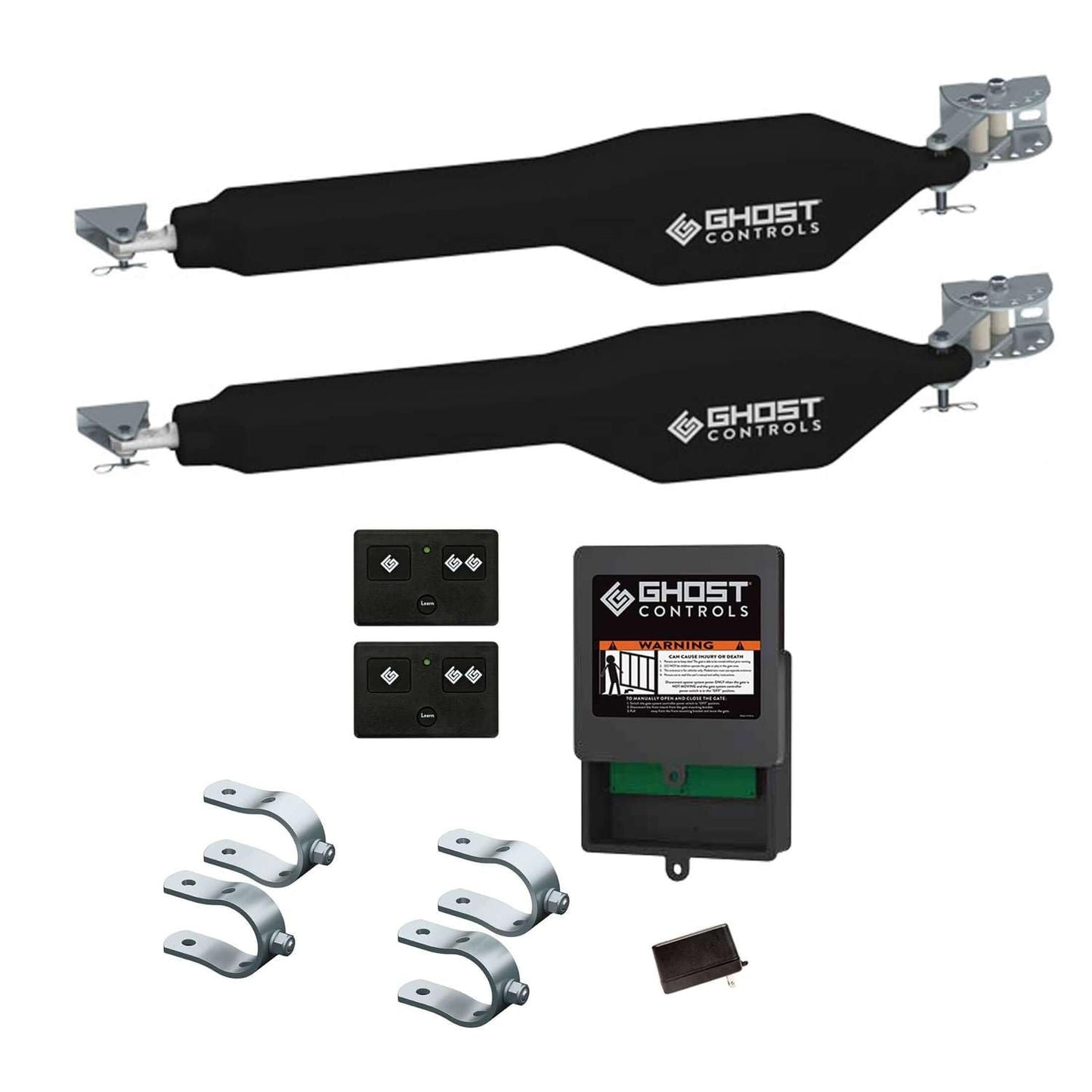 Ghost Controls Heavy Duty Dual Automatic Gate Opener Smart Bundle with MultiConnect