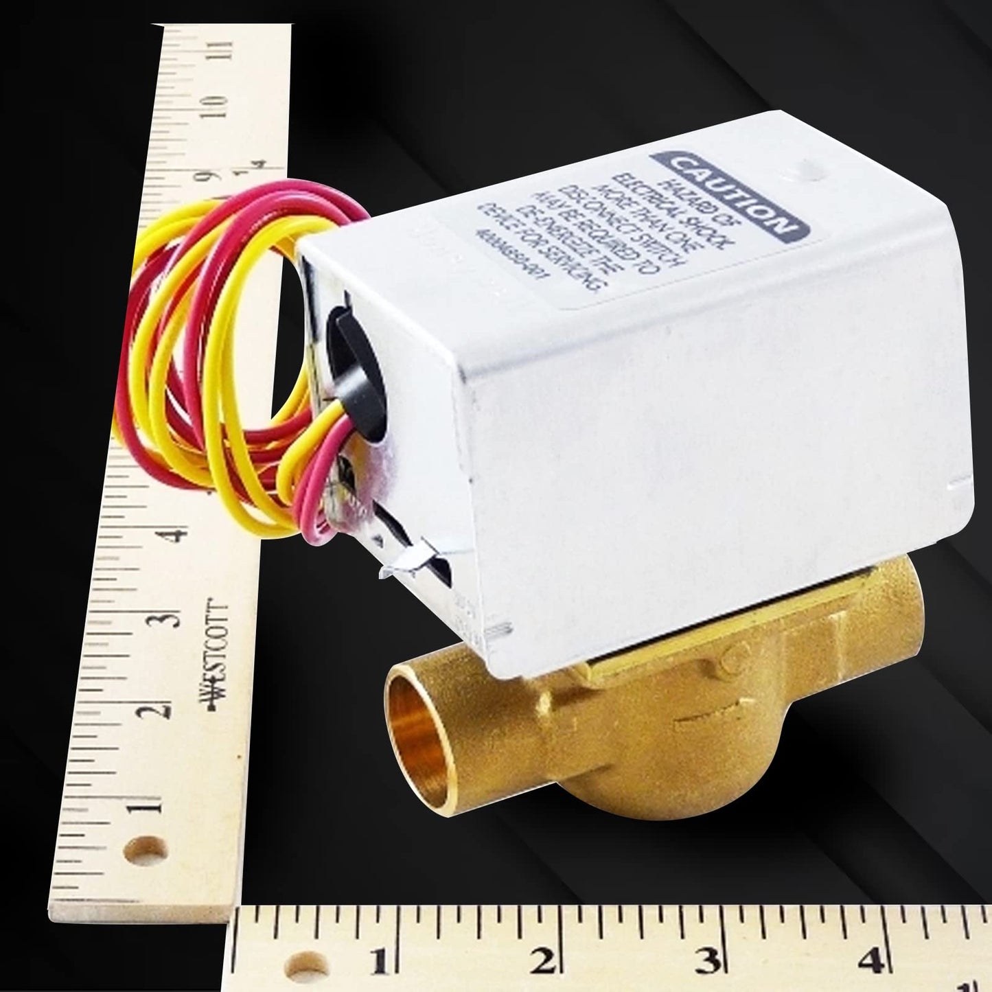 V8043E1012 Motorized Zone Valve for Honeywell, 3/4 Sweat Connection, Replaces V8043F1093 40003916-048/U Replaces Head Actuator, for Failed Honeywell Zone Valve for Heating Loop System,2-way4-Wire 24V