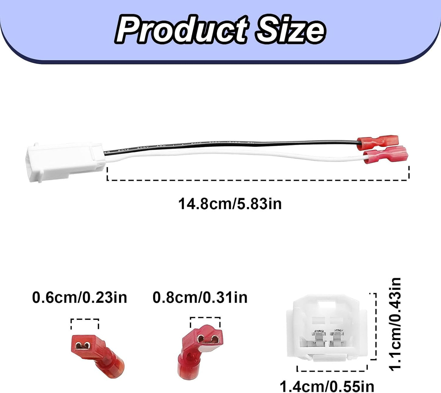 SYudwen 2PC 2013-2016 2010-2018 Commander 2006-2010 Front Dash Tweeters Speaker Wiring Harness Connector Plug, Audio