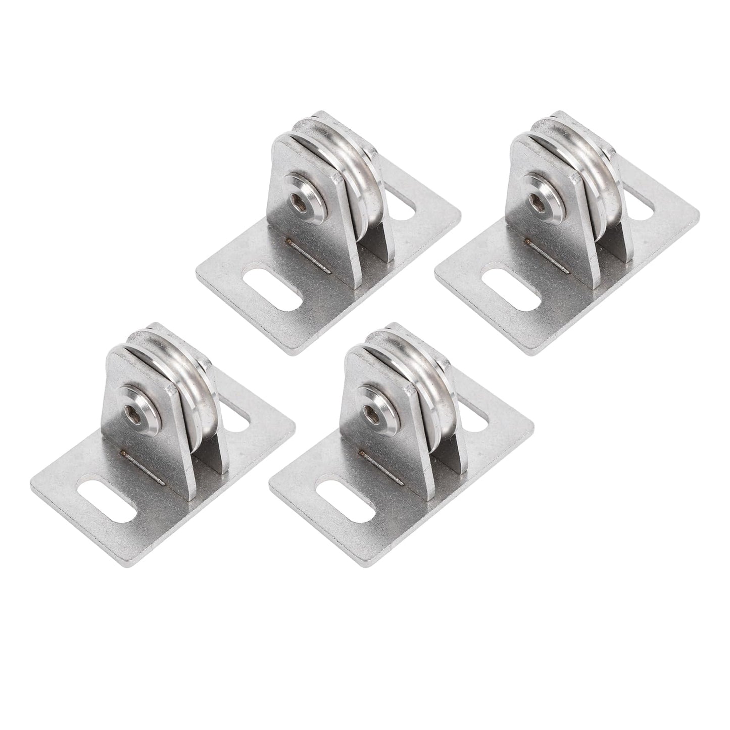 Fixed Pulley Single Silent Dual Bearings Carbon Steel 330lb Load Bearing Wall Mounted Lifting Pulley Block for DIY Gym Accessory and Home Fitness