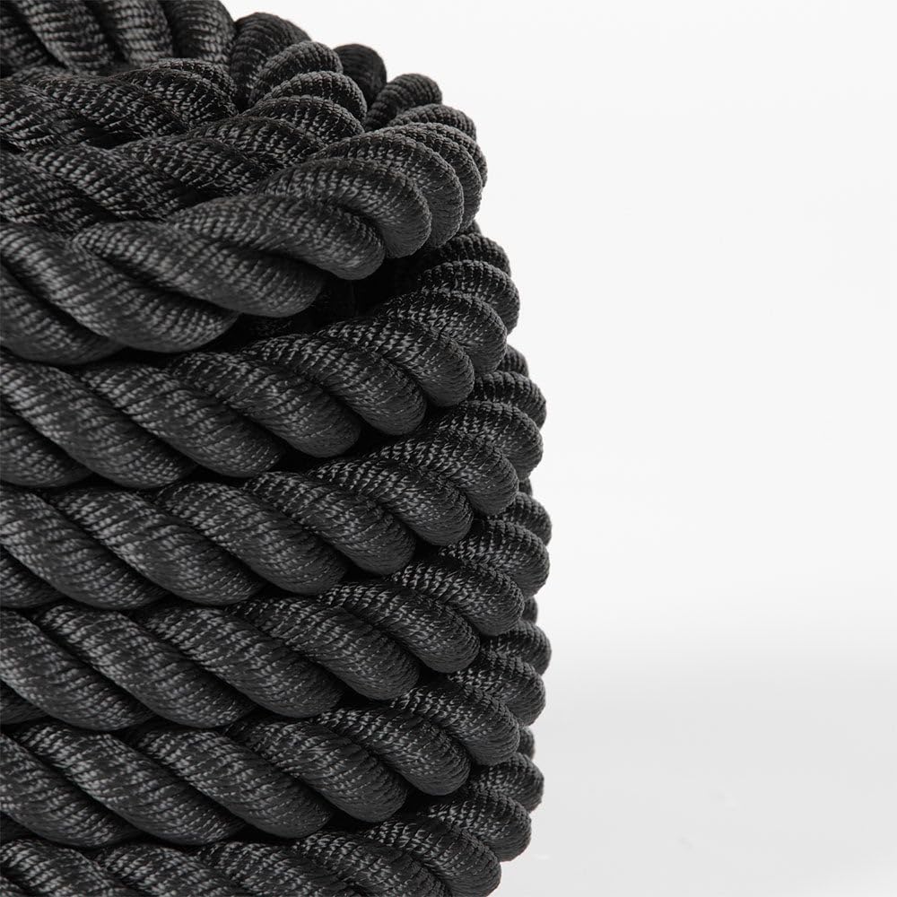Titan Fitness Battle Rope 50ft x 1.5in, Poly Dacron Heavy Rope for Home Gym Conditioning Workouts, Cross-Train, Strength Training Exercises