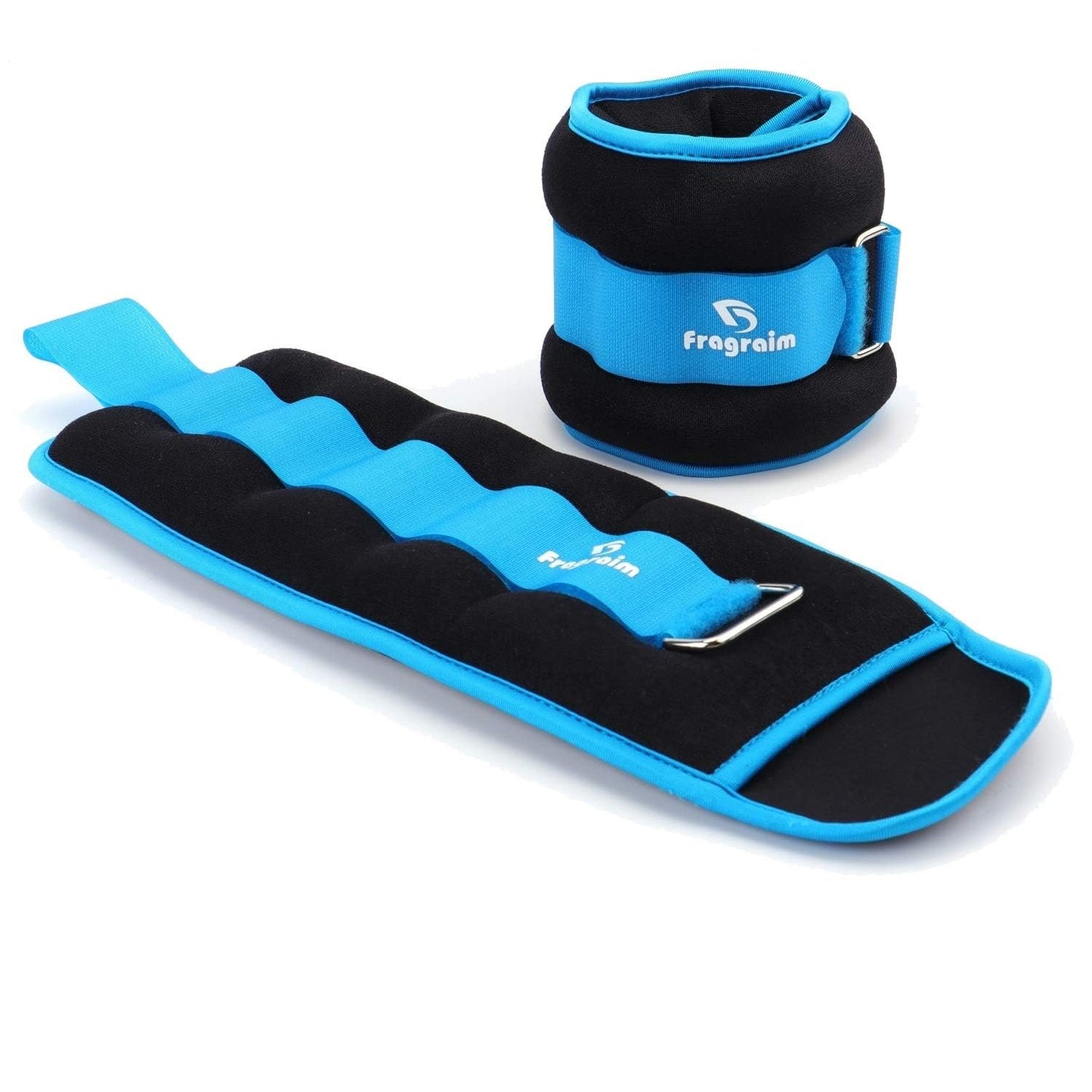 Ankle Weights for Women, Men and Kids - 4 LBS x 2 Strength Training Wrist/Leg/Arm Weight with Adjustable Strap for Jogging, Gymnastics, Aerobics, Physical Therapy (Sky Blue)