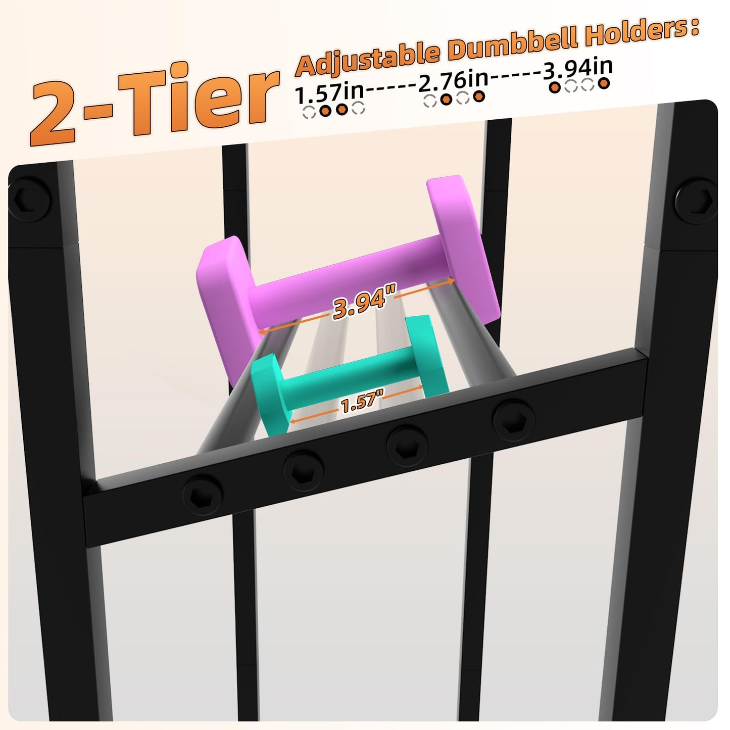 4 Tier Home Gym Storage Rack with Wheels, Yoga Mat Rack Small Dumbbell Weight Rack, Multi-Functional Wood Metal Gym Equipment Storage Rack Workout Cart for Women Kettlebell Fitness Organizer