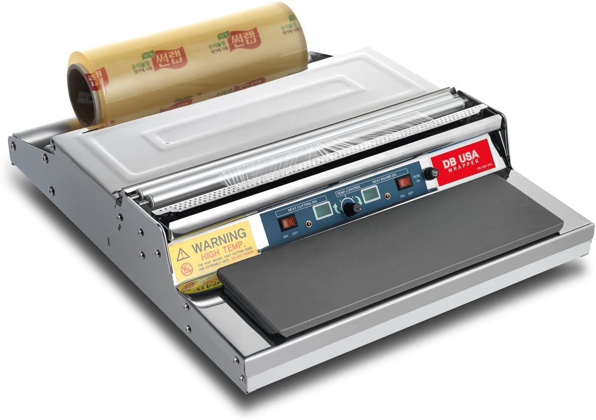VisionTechShop CW-500E, 20 Inch / 500 mm Hand Wrapping Machine Film Wrapper for Food Packaging, MADE IN KOREA