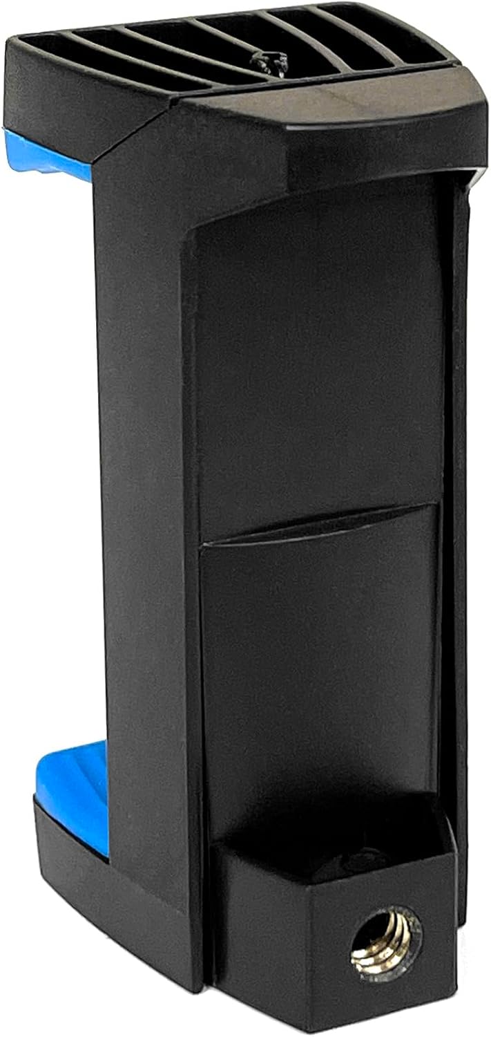 Acuvar 3.5" Universal Tripod Slim Smartphone Mount with Soft Protective Rubber Grip for iPhone, Android, and All