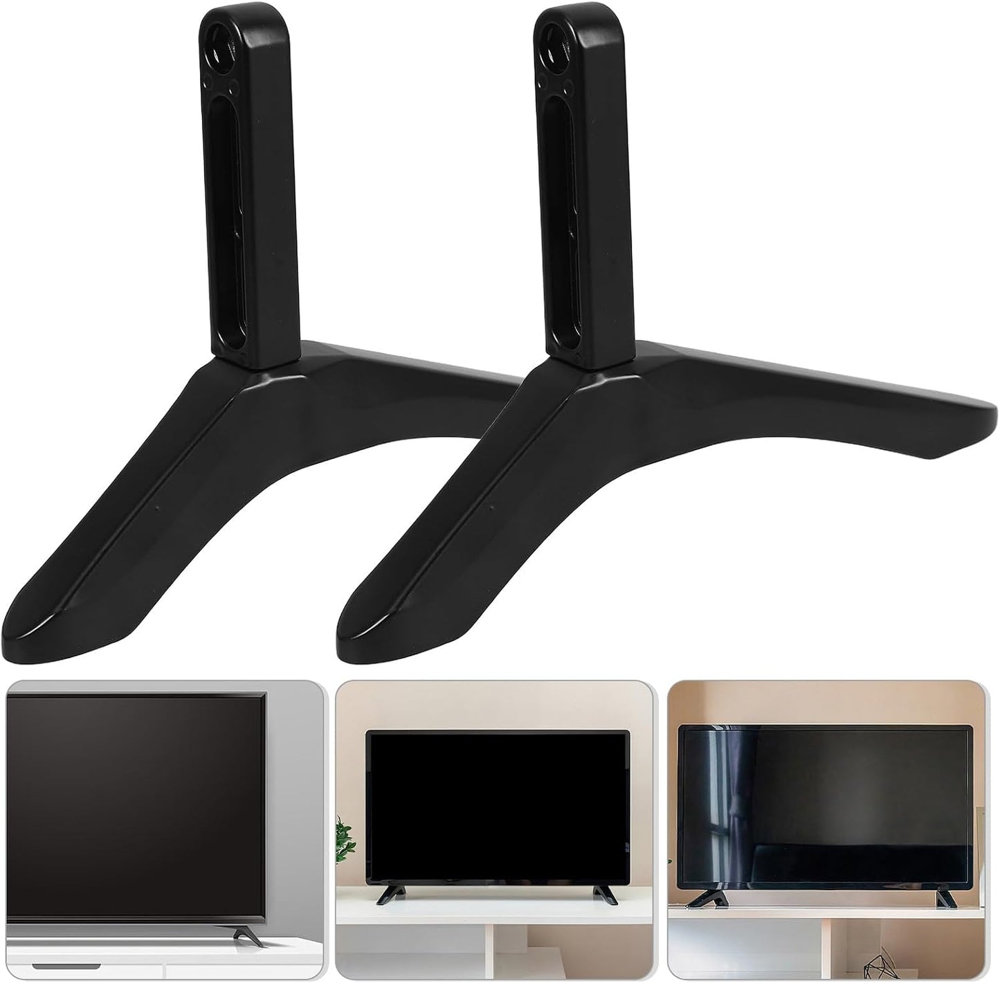 YOSADIER Universal TV Stand Base Bracket with Screws Adjustable Television Riser Tabletop Support for Flat Screen Tvs