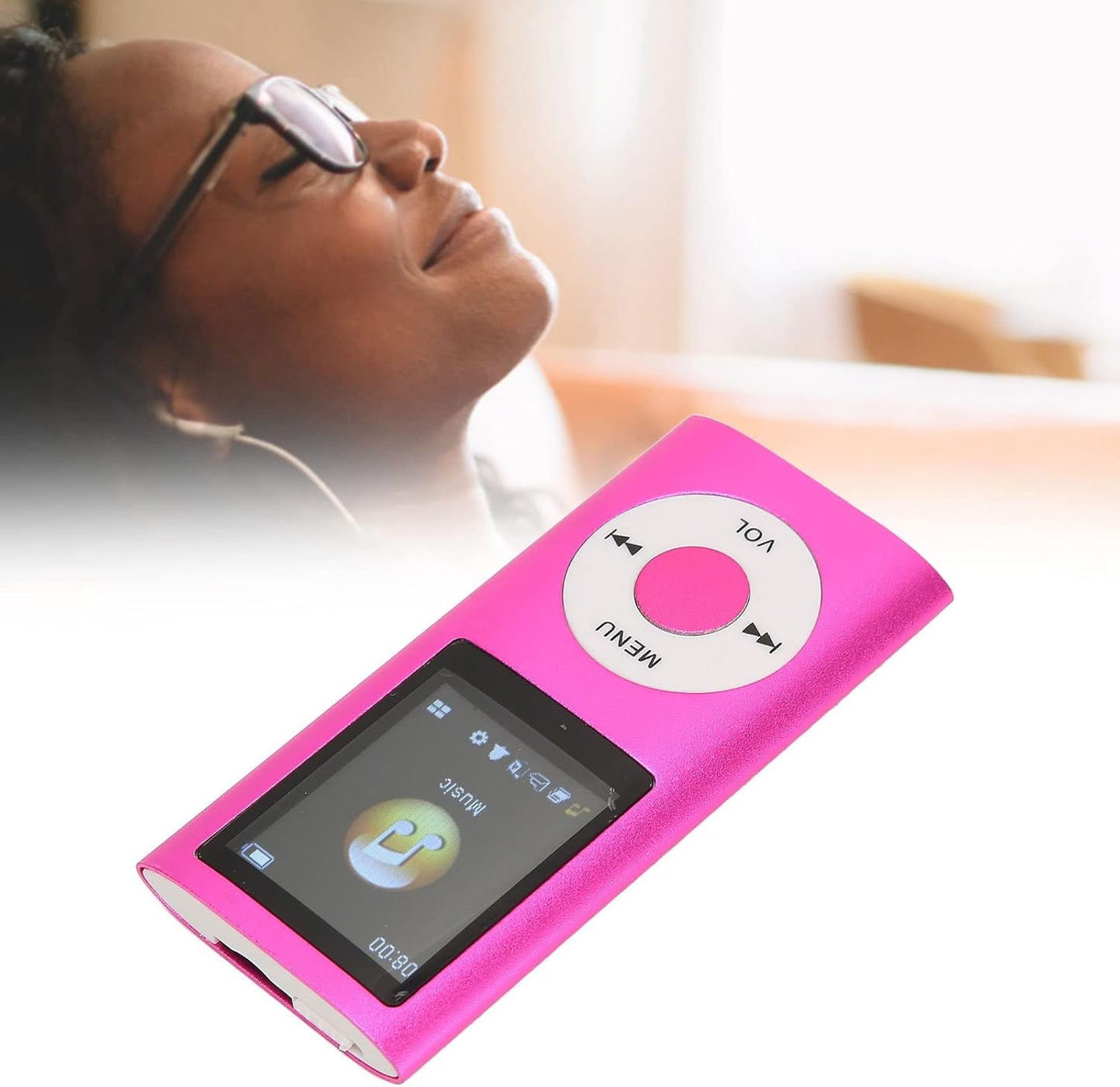Dpofirs MP3 64G 8 Music Player with Lossless Sound(SD Card Excluded), Portable Music Player, Large Memory Up to Memory