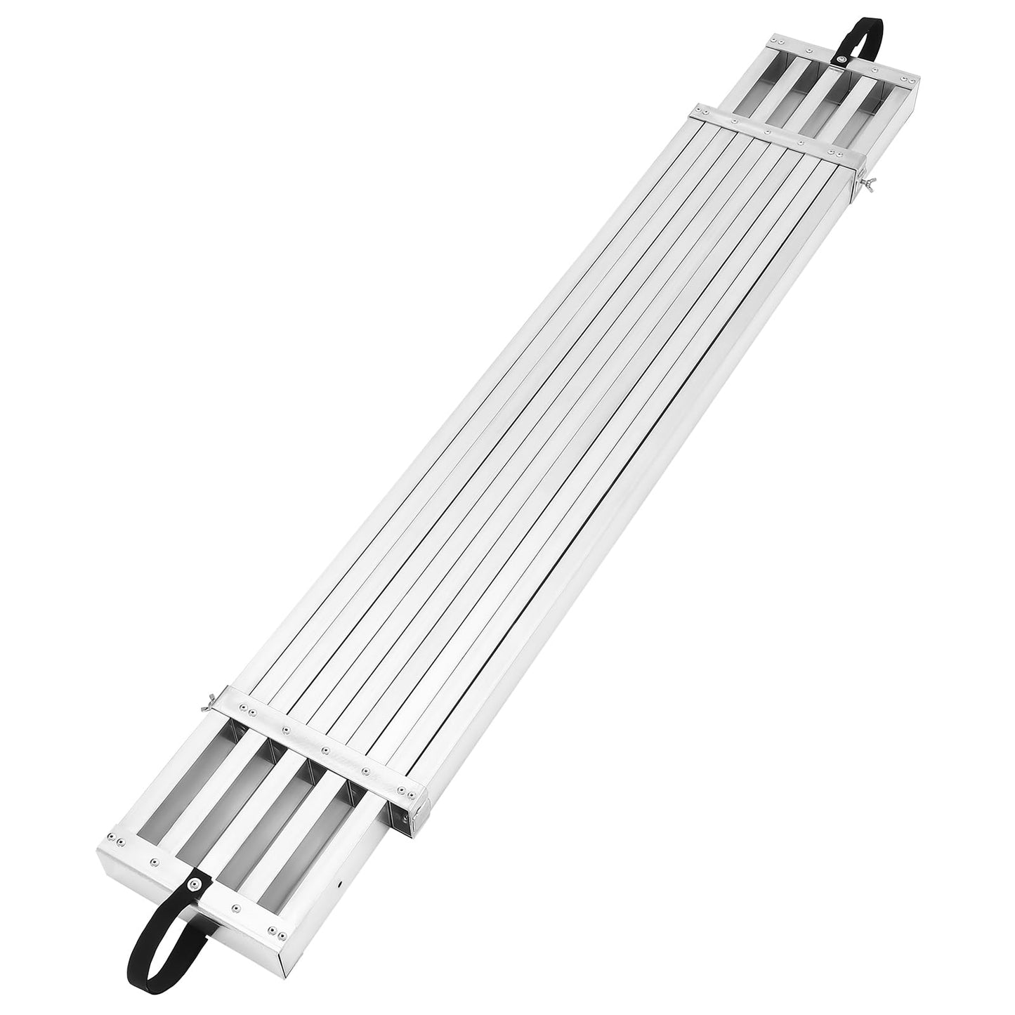 8-13ft Telescoping Work Plank, Aluminum Adjustable Scaffold Platform with Skid-Proof Surface, Ladder Accessory, 440 lbs Capacity, Extension Plank for Safe Work