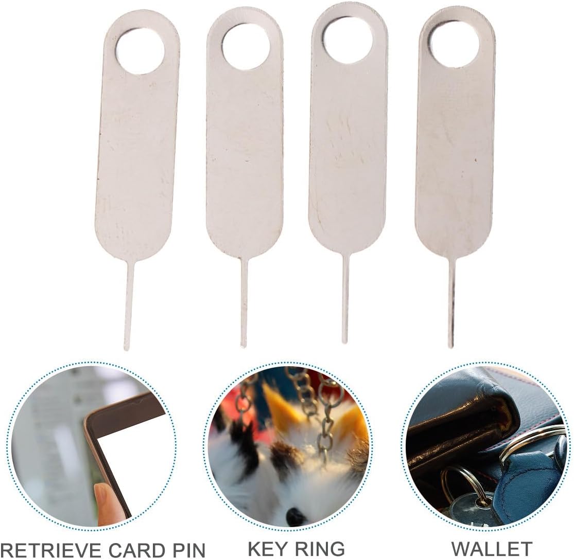 100pcs Set Artibetter Universal Sim Tray Remover Pin Tool for Smartphones Mobile Phone Sim Card Ejector Needle