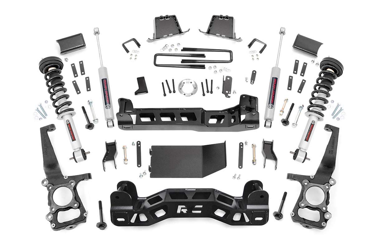 Rough Country 6" Suspension Lift Kit w/N3 Struts for 2014 Ford F-150 4WD - 57531
