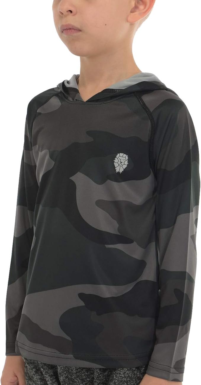 Hoodies for Boys Outdoor Recreation Shirts - Youth Athletic Tops Sun Protection UPF 50+